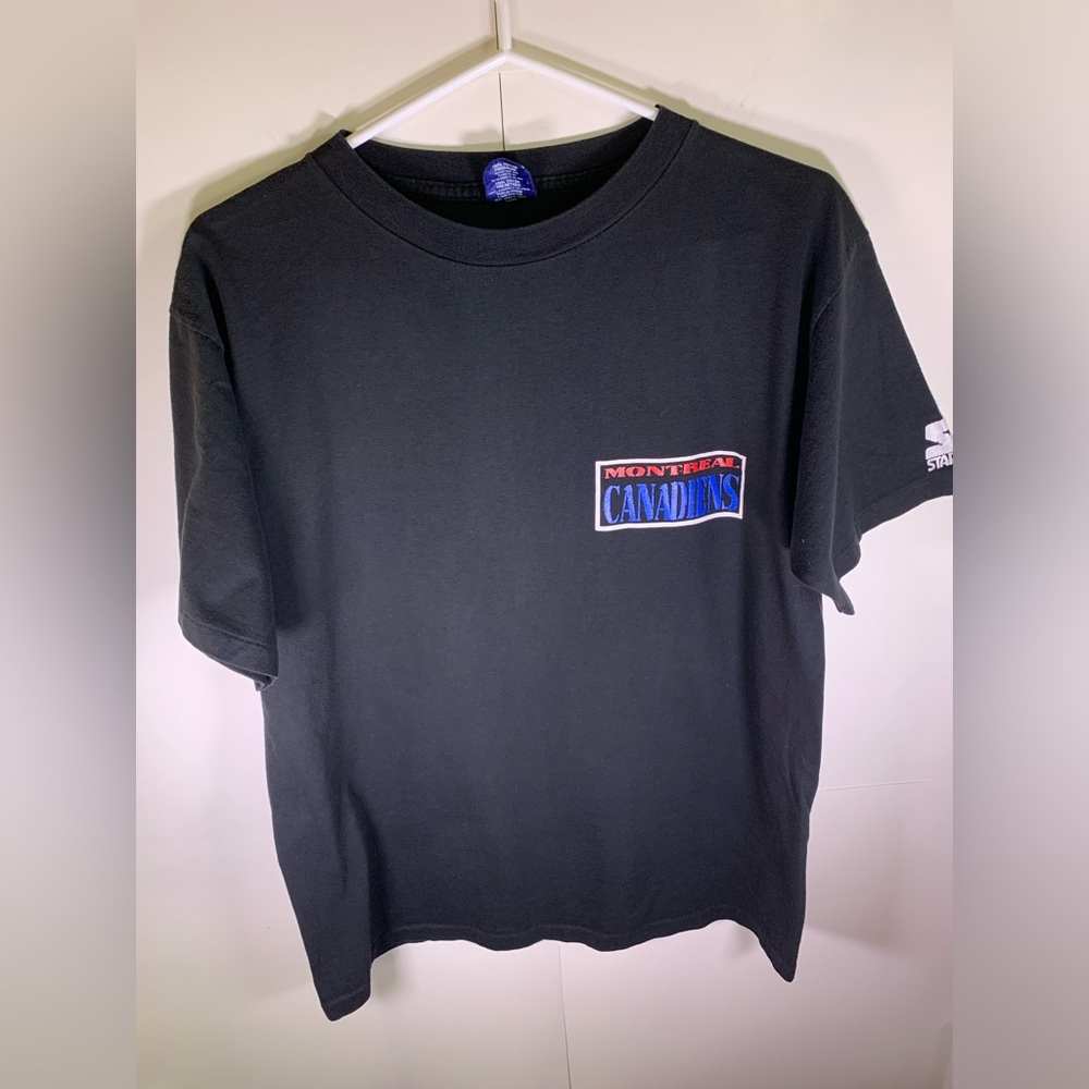 Vintage 1990 starter Montreal canadiens graphic shirt